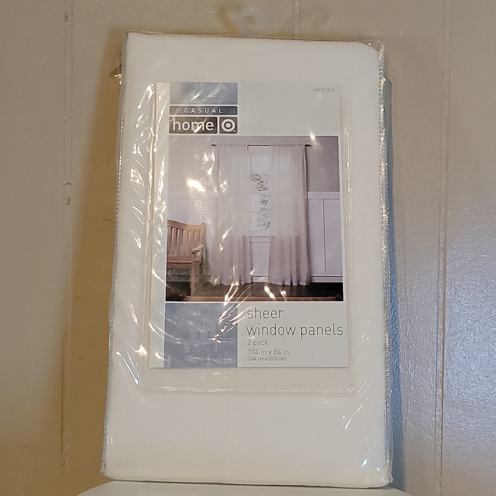 Casual Home French Vanilla Sheer Panels